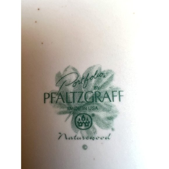 2 items: Vtg PFLATZGRAFF "Naturewood" Stoneware Gravy Boat and Creamer Retired - Picture 13 of 13